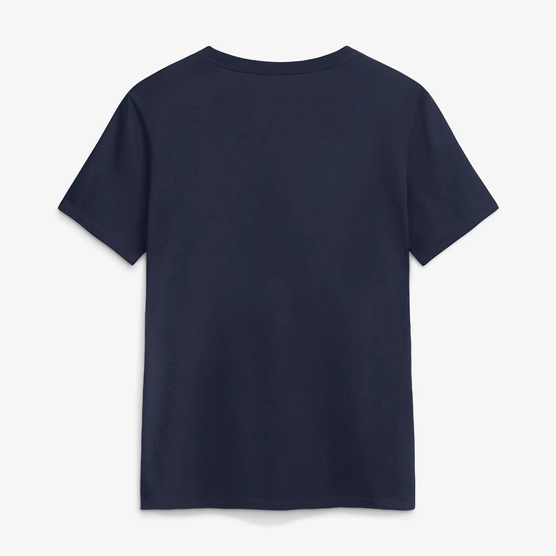 Women's Nike Navy West Virginia Mountaineers Script Mantra Logo T-Shirt