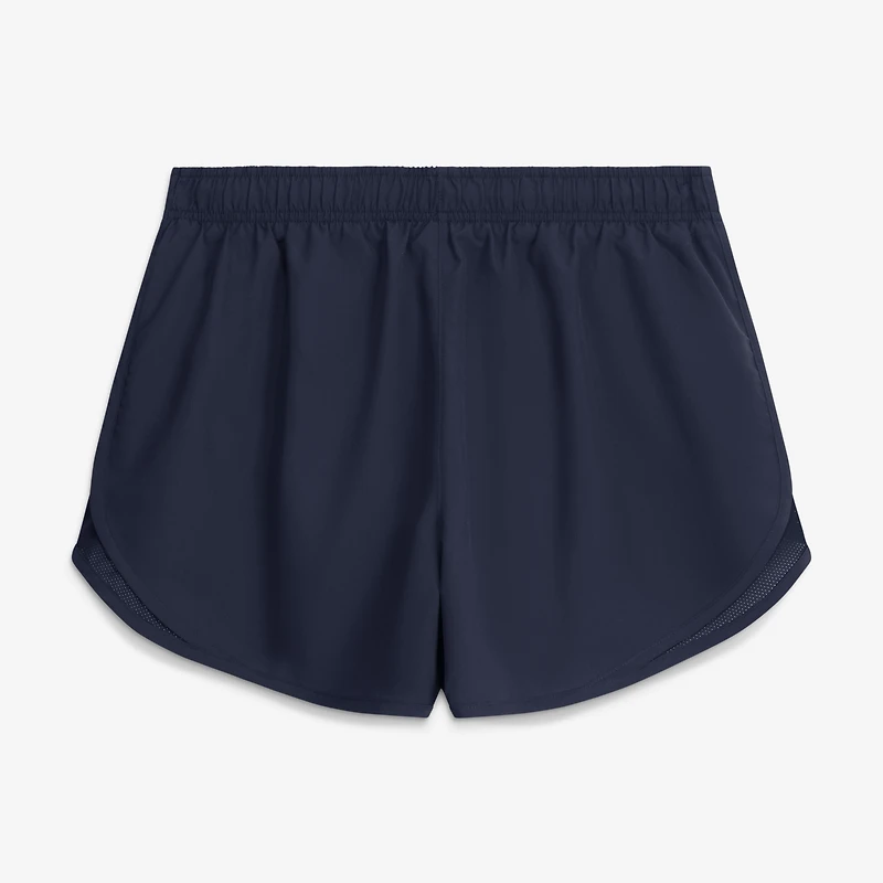 Women's Nike Navy West Virginia Mountaineers Tempo Mid-Rise Dri-FIT Shorts