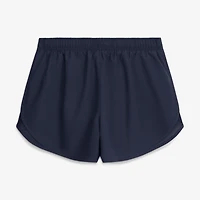 Women's Nike Navy West Virginia Mountaineers Tempo Mid-Rise Dri-FIT Shorts
