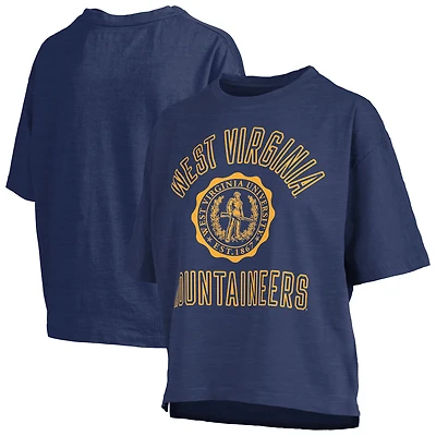 T-shirt oversize Pressbox Navy West Virginia Mountaineers Motley Crew Bishop pour femme