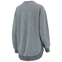 Sweat-shirt Pressbox pour femme bleu marine West Virginia Mountaineers Ponchoville
