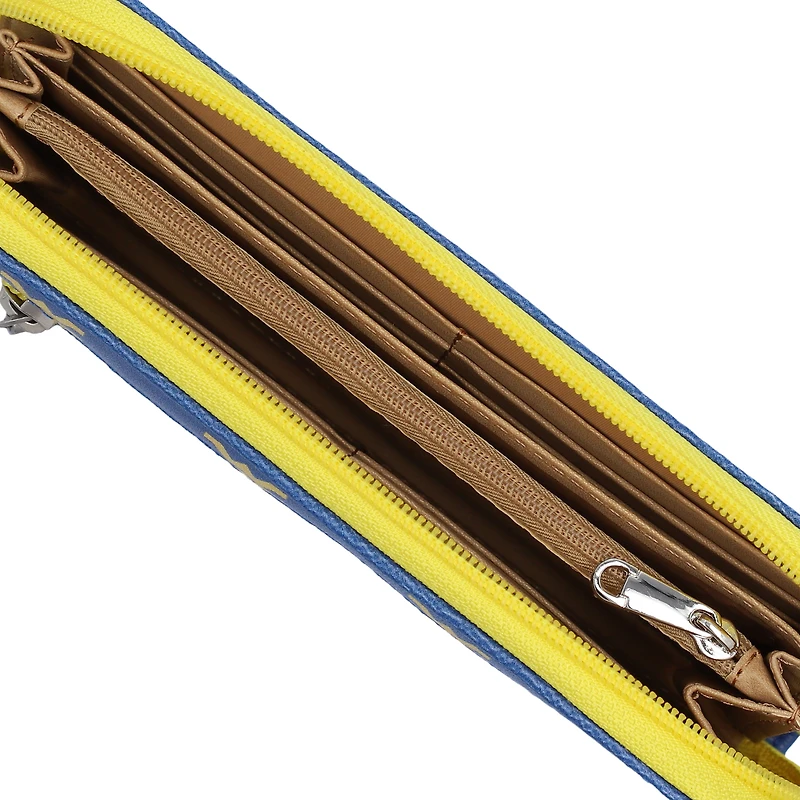 Women's West Virginia Mountaineers Zip-Around Wristlet Wallet