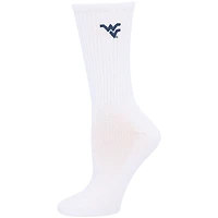 Women's ZooZatz Navy/White West Virginia Mountaineers 2-Pack Quarter-Length Socks