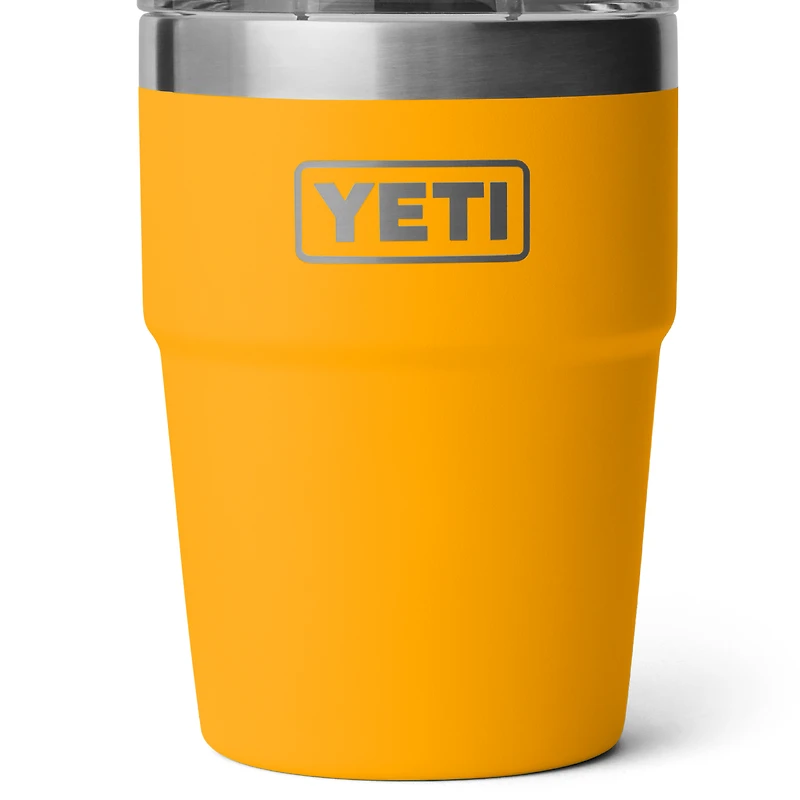 Gobelet empilable Rambler YETI West Virginia Mountaineers de 473 ml avec couvercle Magslider