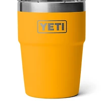 Gobelet empilable Rambler YETI West Virginia Mountaineers de 473 ml avec couvercle Magslider