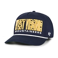 Youth '47 Navy West Virginia Mountaineers Byline Hitch Adjustable Hat