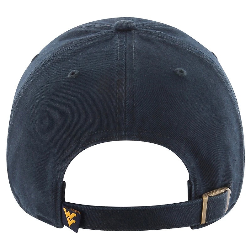 Youth '47 Navy West Virginia Mountaineers Clean Up Adjustable Hat