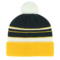 Bonnet en tricot à revers avec pompon pour jeunes West Virginia Mountaineers Peewee '47 Navy