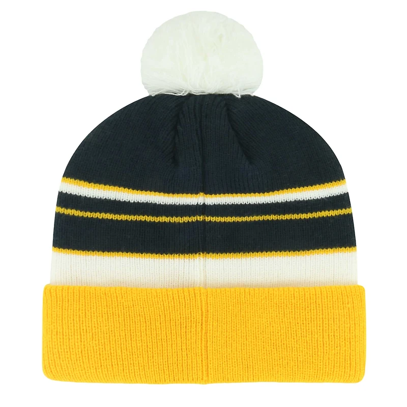 Youth '47 Navy West Virginia Mountaineers Peewee Cuffed Knit Hat with Pom