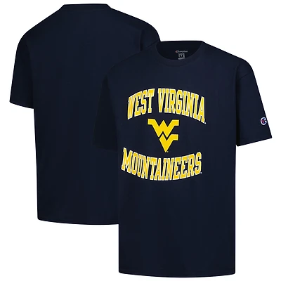 T-shirt Youth Champion Navy West Virginia Mountaineers Circling Team Jersey