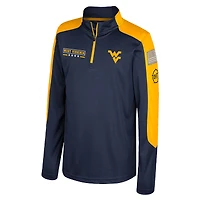 Coupe-vent à glissière quart de tour Cyclone OHT Military Appreciation du Youth Colosseum Navy West Virginia Mountaineers