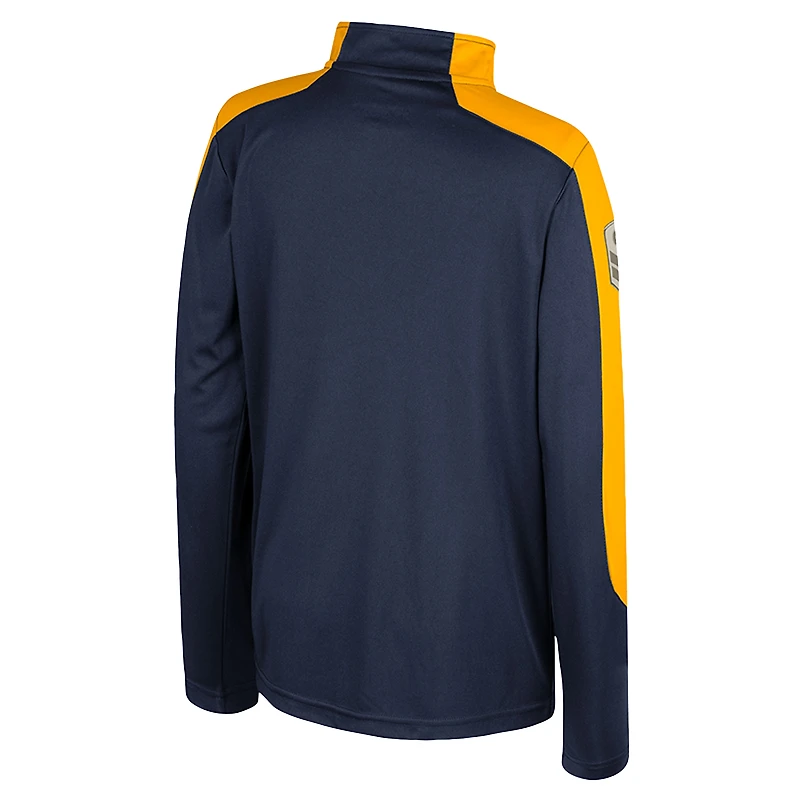 Coupe-vent à glissière quart de tour Cyclone OHT Military Appreciation du Youth Colosseum Navy West Virginia Mountaineers