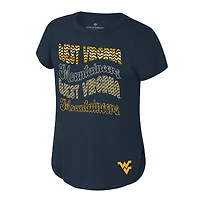 T-shirt Rogan des West Virginia Mountaineers de la marine du Colisée pour jeunes