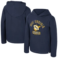 Sweat à capuche délavé Simoleans des West Virginia Mountaineers de la marine du Colisée pour jeunes