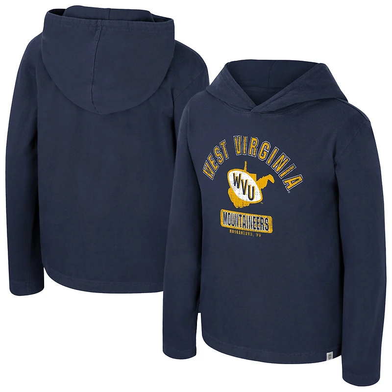 Youth Colosseum Navy West Virginia Mountaineers Simoleans Washed Hoodie