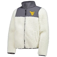 Youth Garb Charcoal West Virginia Mountaineers Teddy Sherpa Jacket
