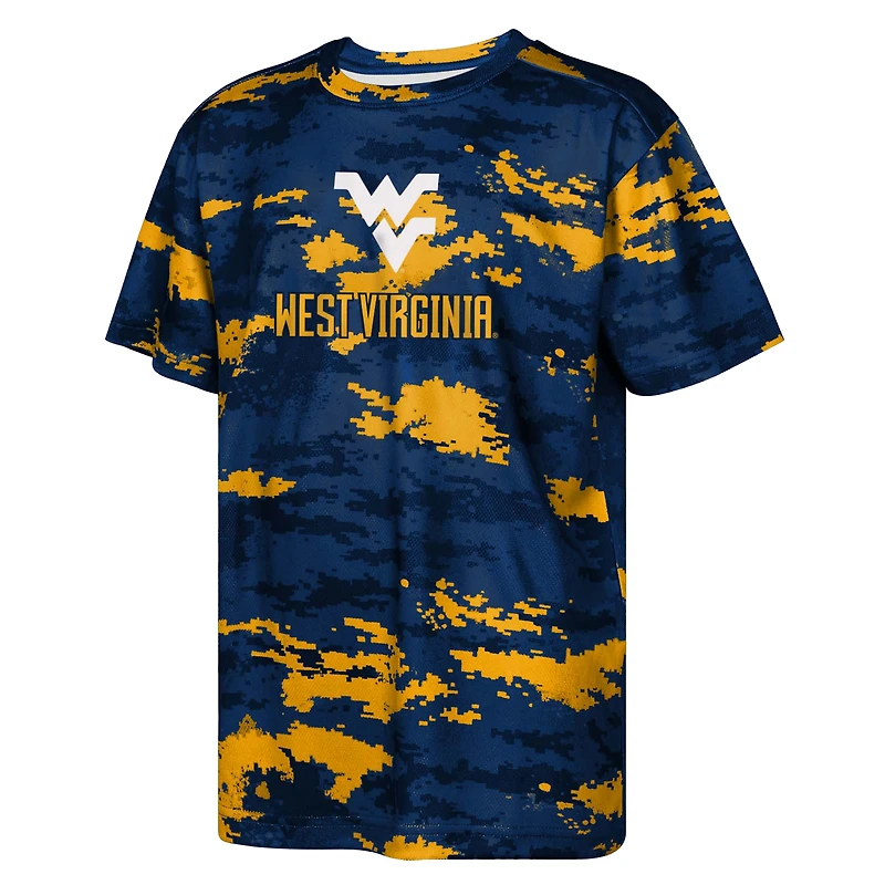 T-shirt sublimé pour jeunes de la marine des West Virginia Mountaineers