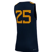 Youth Nike #25 Navy West Virginia Mountaineers Replica Basketball Jersey