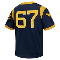 Maillot de football Nike #67 bleu marine West Virginia Mountaineers Untouchable pour jeunes