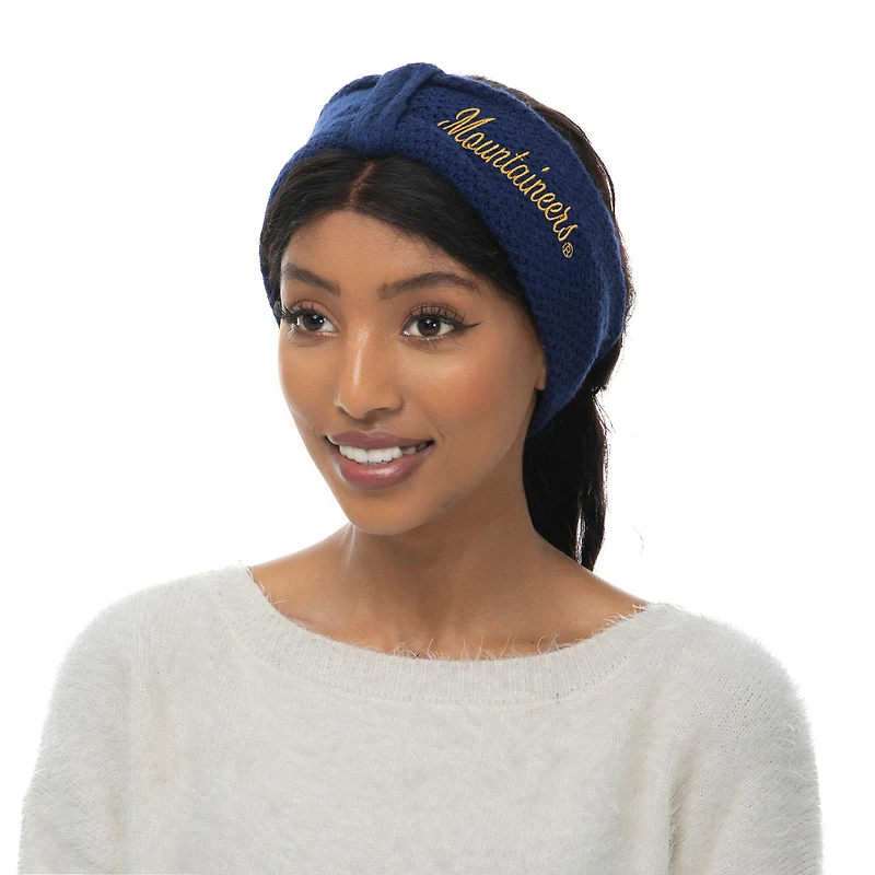 ZooZatz West Virginia Mountaineers Knit Bow Headband & Mittens Bundle