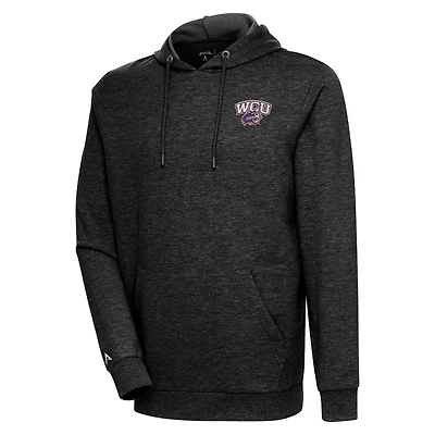Sweat à capuche Action pour homme Antigua Heather Black Western Carolina Catamounts