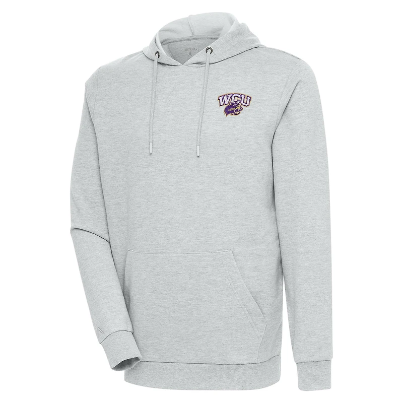 Sweat à capuche Action gris chiné pour homme des Western Carolina Catamounts d'Antigua