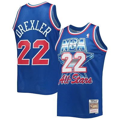 Maillot Swingman Mitchell & Ness Clyde Drexler Royal Western Conference Hardwood Classics 1992 NBA All-Star Game pour hommes