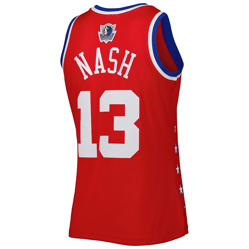 Maillot Swingman Mitchell & Ness Steve Nash rouge de la Conférence Ouest pour le match des étoiles 2003 Ness.