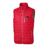 Gilet matelassé isolant entièrement zippé Rainier PrimaLoft Eco avec logo de l'équipe principale des Western Kentucky Hilltoppers Cutter & Buck Red