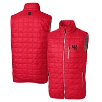 Gilet matelassé isolant entièrement zippé Rainier PrimaLoft Eco avec logo de l'équipe principale des Western Kentucky Hilltoppers Cutter & Buck Red
