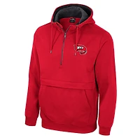 Men's Colosseum Red Western Kentucky Hilltoppers Half-Zip Hoodie