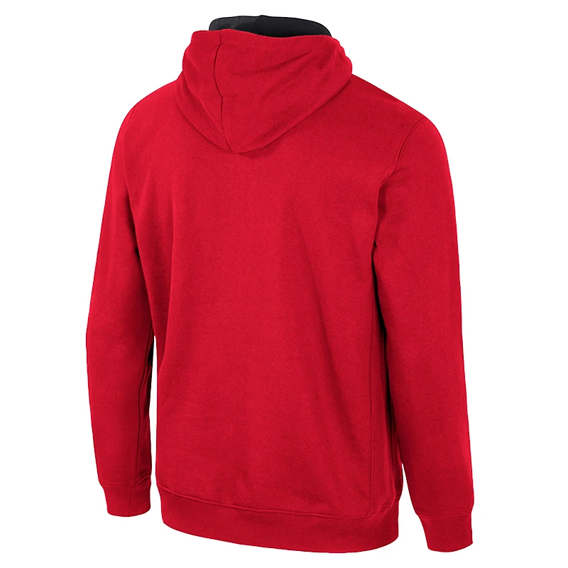 Men's Colosseum Red Western Kentucky Hilltoppers Half-Zip Hoodie