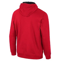Men's Colosseum Red Western Kentucky Hilltoppers Half-Zip Hoodie