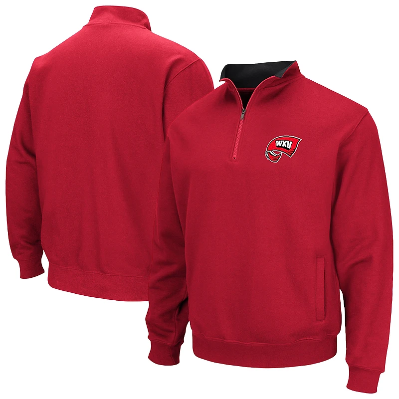 Veste zippée quart de tour pour homme Colosseum Red Western Kentucky Hilltoppers Tortugas