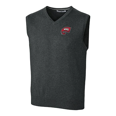 Men's Cutter & Buck Heathered Gray Western Kentucky Hilltoppers Big Tall Lakemont Vest