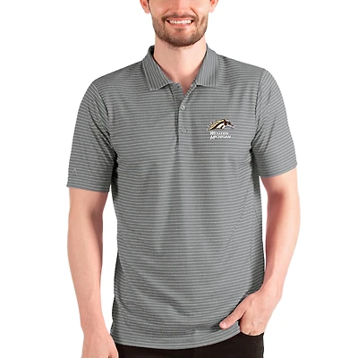 Men's Antigua Steel/White Western Michigan Broncos Esteem Polo