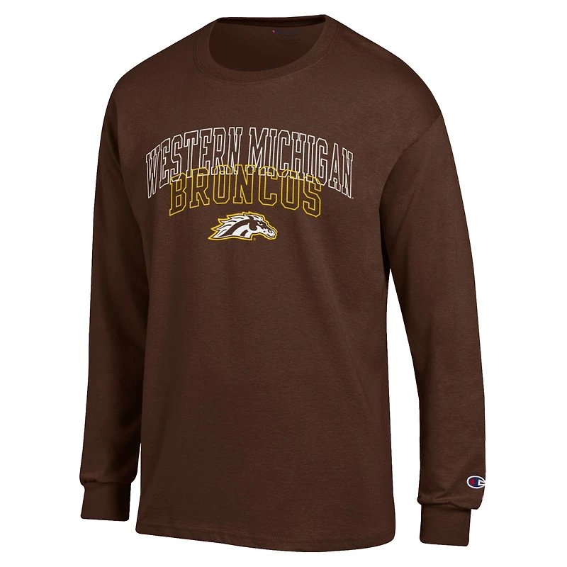 Men's Champion  Brown Western Michigan Broncos Team Long-Sleeve T-Shirt