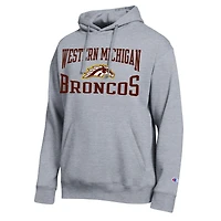 Sweat à capuche Champion gris chiné pour homme, équipe des Broncos de l'Ouest du Michigan