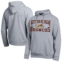 Men's Champion  Heather Gray Western Michigan Broncos Team Hoodie