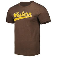 Men's Homefield Brown Western Michigan Broncos Baseball T-Shirt