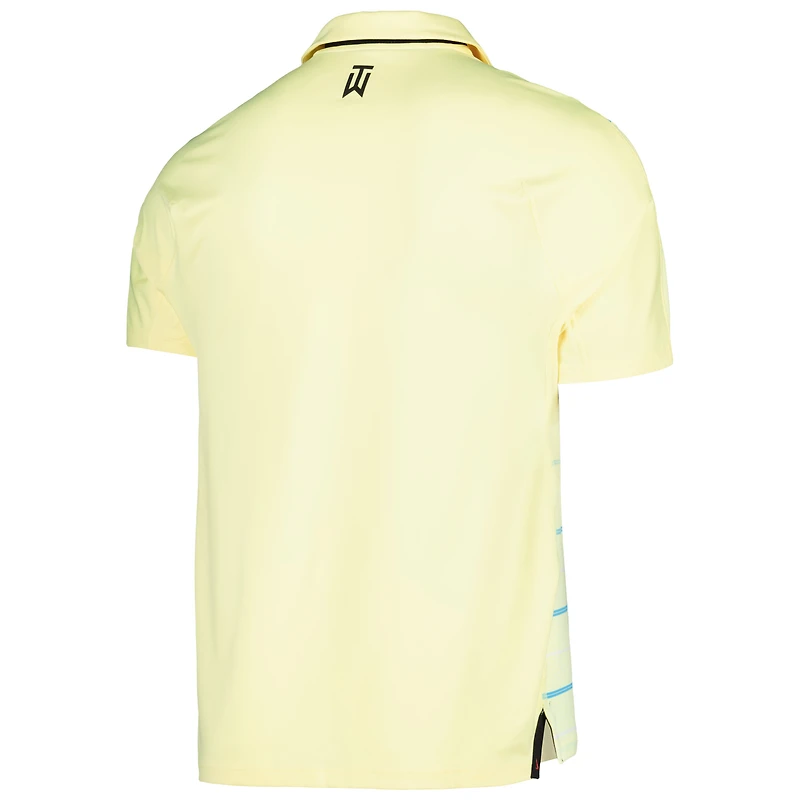 Men's Nike Yellow WGC-Dell Technologies Match Play Stripe Performance Polo