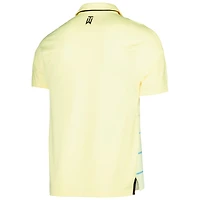 Men's Nike Yellow WGC-Dell Technologies Match Play Stripe Performance Polo