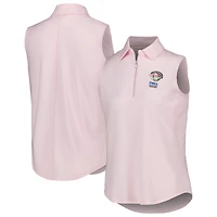 Women's Ahead Pink WGC-Dell Technologies Match Play Casitas Streak Tri-Blend Sleeveless Polo