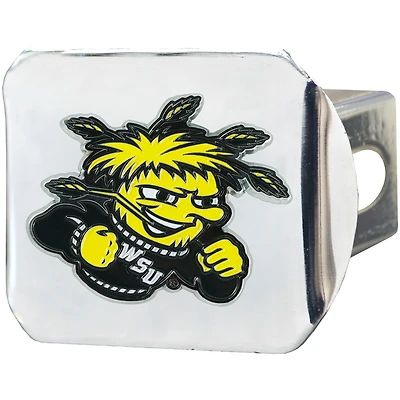 Logo Brands  Wichita State Shockers Color on Chrome Hitch Cover