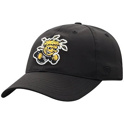 Casquette ajustable noire Top of the World pour homme des Shockers de Wichita State Victory Trainer