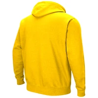 Sweat à capuche Colisée jaune Wichita State Shockers Arch & Logo 3.0 pour hommes
