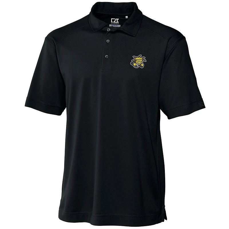 Polo DryTec Genre noir pour homme, modèle Cutter & Buck, Wichita State Shockers, grandes tailles