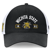 Casquette réglable Top of the World pour hommes, noir/blanc, Wichita State Shockers Free Kick Trucker