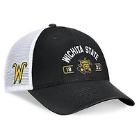 Casquette réglable Top of the World pour hommes, noir/blanc, Wichita State Shockers Free Kick Trucker