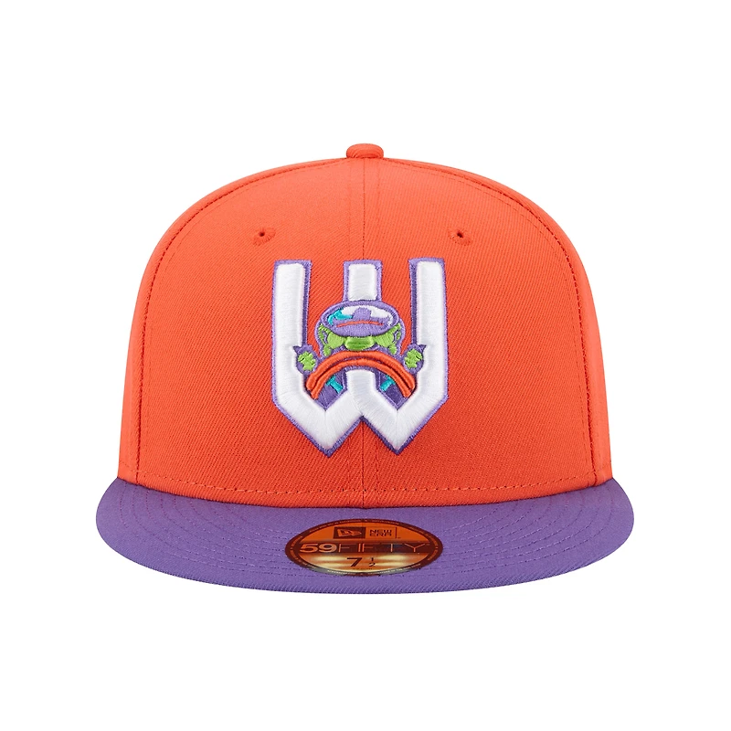 Casquette ajustée 59FIFTY pour homme New Era Orange Wichita Wind Surge Theme Nights